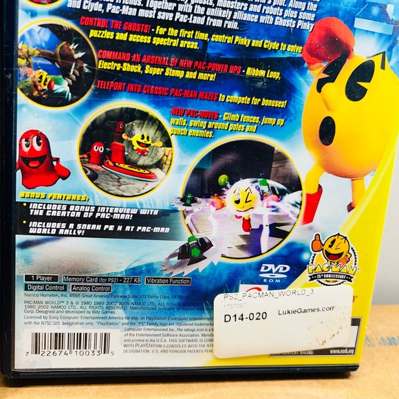 Pac-Man World 2 & 3 PS2 (Sony PlayStation 2, 2002) retro/vintage video gamec - Picture 10 of 16